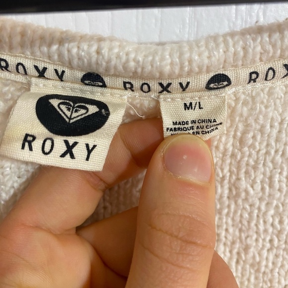 Roxy Knit Serene Morning Fringed High Low Colourful Coastal Poncho Medium/Large - Picture 14 of 15